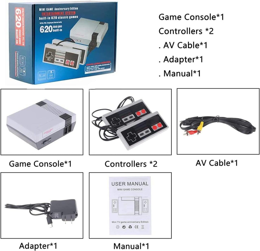 Consola retro 620 juegos para TV