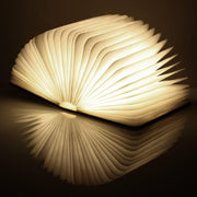 Lámpara Libro Plegable de Madera LED