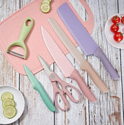Set de cocina 7 piezas con cuchillos