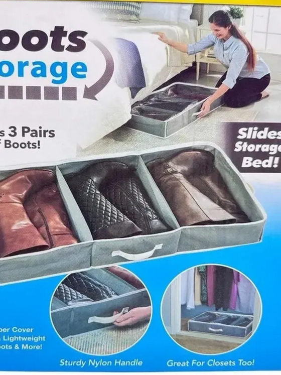 Organizador de botas de tela 3 secciones