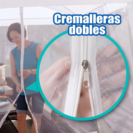 Carpa con mosquitera 360º para jardín