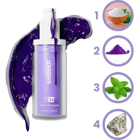 Blanqueador Dental Lila V34 | Sonrisa más blanca