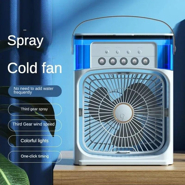 Ventilador aire frío con agua RGB USB