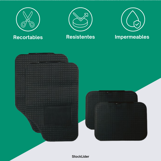 Alfombrillas de goma para coches recortables