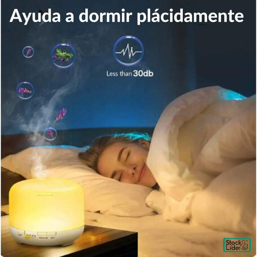 Humidificador con mando y luz LED