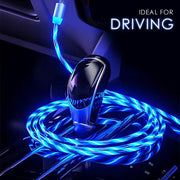 Cable USB con luz imán 3 en 1