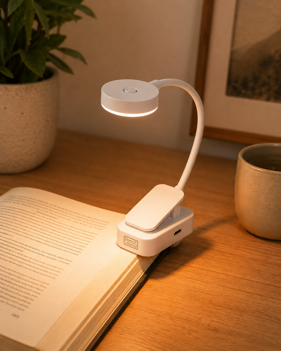 Lámpara de lectura con clip USB