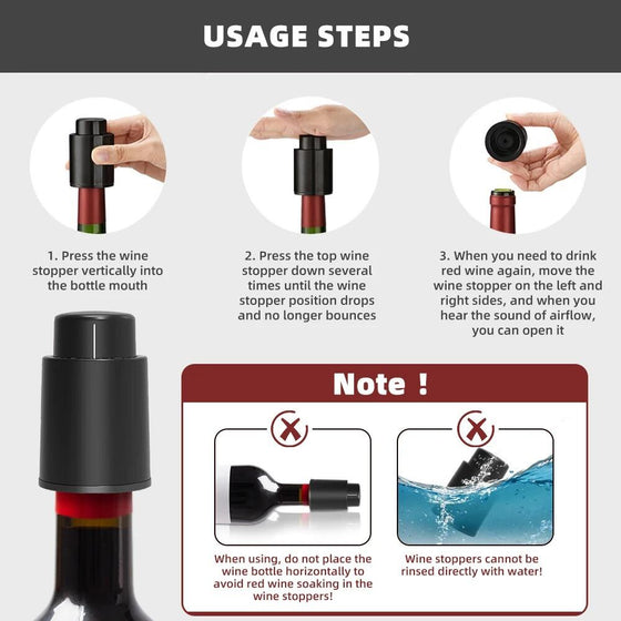 Tapón de Vino al Vacío para Conservar Aroma