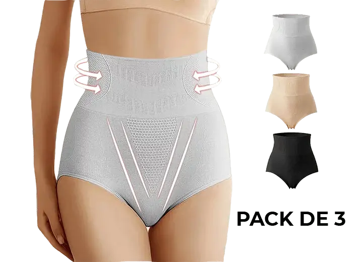 Bragas faja push up pack de 3