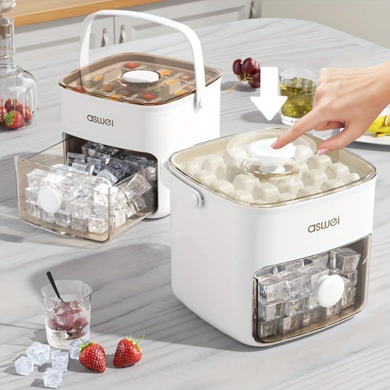 Máquina para Hacer Cubitos de Hielo 2 en 1