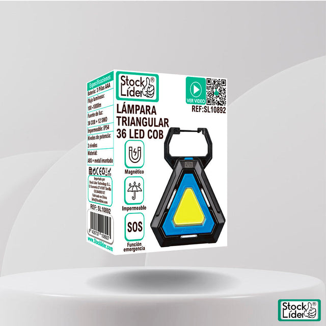 Lámpara triangular LED COB portátil