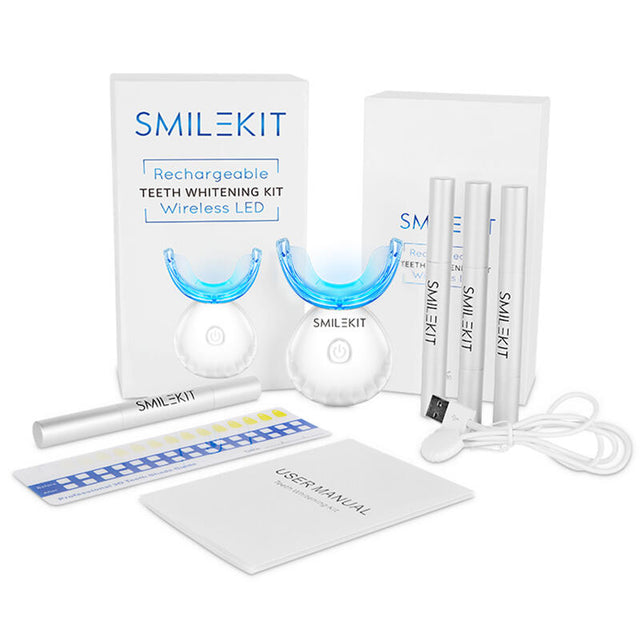 Kit blanqueamiento dental LED recargable