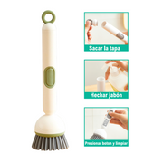 Cepillo multiusos con dispensador
