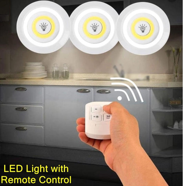 Luces LED con control remoto adhesivas