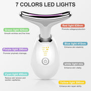 Masajeador antiarrugas facial LED 7 luces