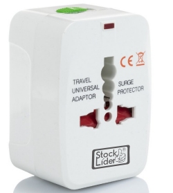 Adaptador universal de viaje compacto