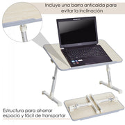 Mesa plegable portátil con ventilador USB