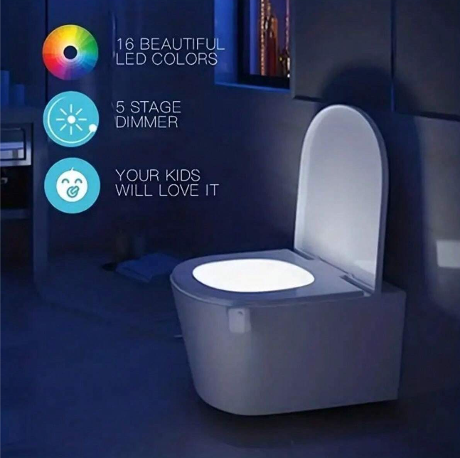 Luz inodoro sensor LED con movimiento