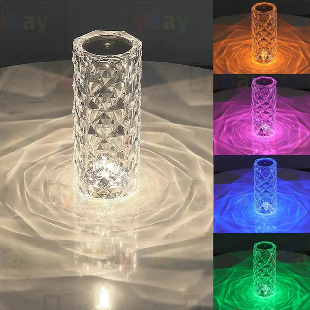 Lámpara de mesa LED diamante decorativa
