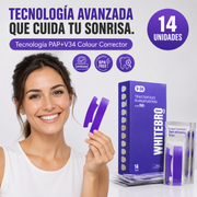 Tiras blanqueadoras dentales V34 en casa