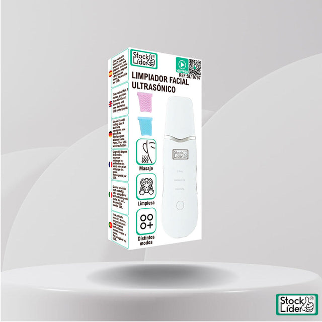 Limpiador facial ultrasónico recargable
