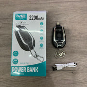 Llavero cargador Tipo C 2200mAh portátil