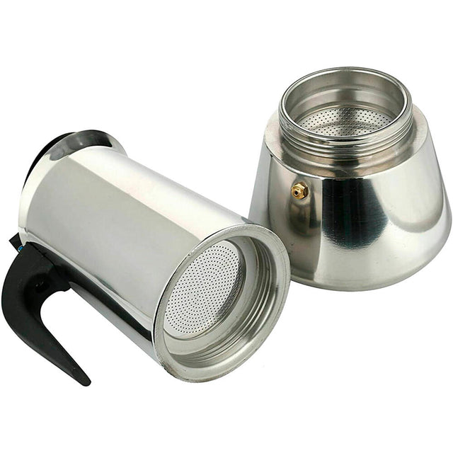Cafetera italiana inducción 6 tazas inox