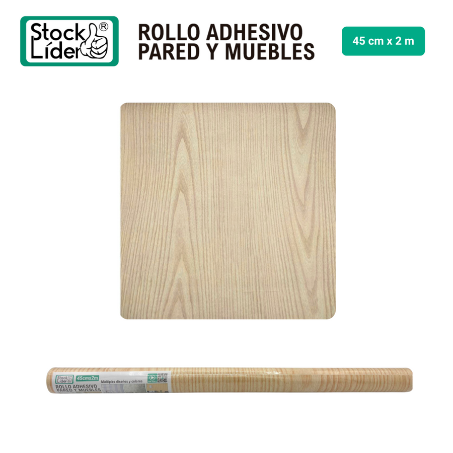 Rollo adhesivo pared y muebles 45x2 m