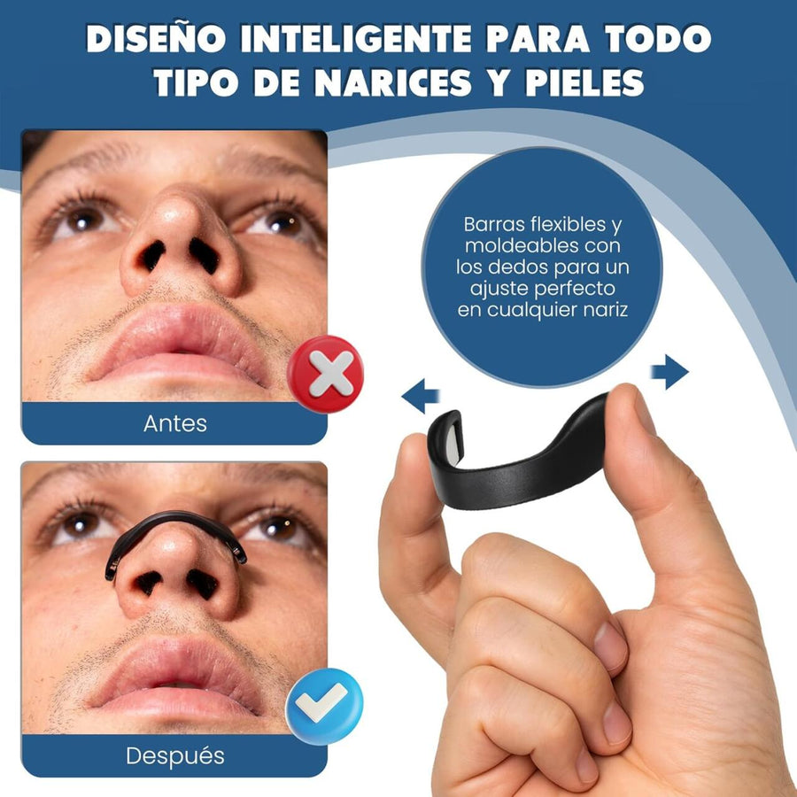 Tiras Nasales Magnéticas Antirronquidos