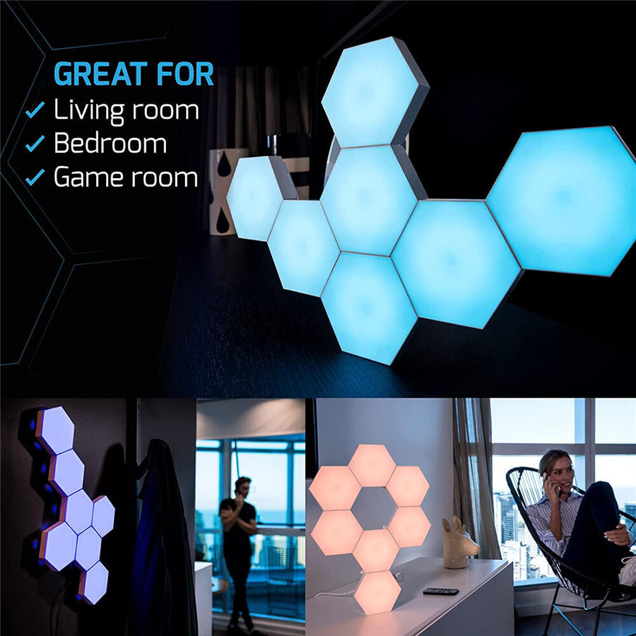 Set de 3 luces LED colores con mando