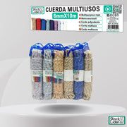 Cuerda multiusos 6mm x10m resistente
