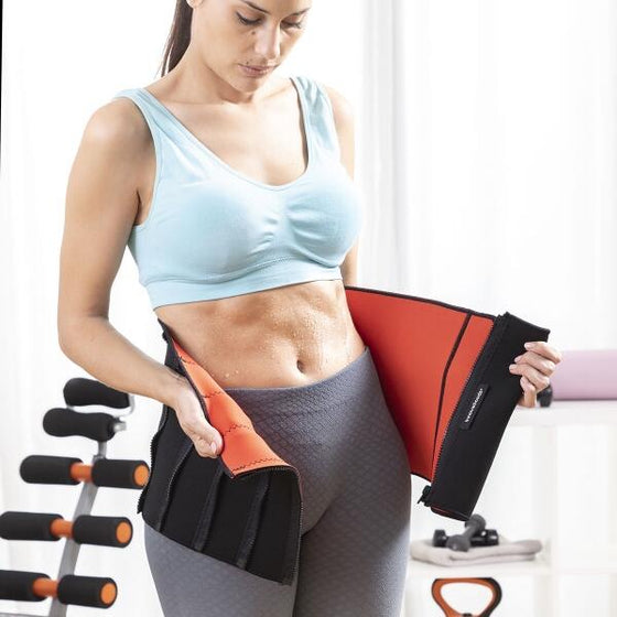 Faja deportiva efecto sauna negra