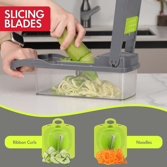 Picador de verduras 14 en 1 mandolina