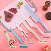 Set de cocina 7 piezas con cuchillos