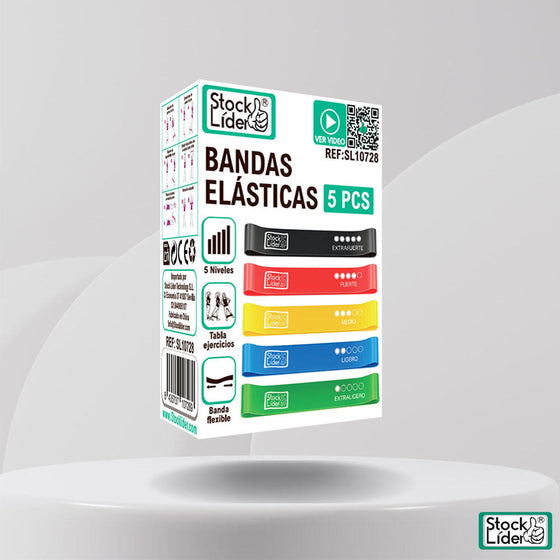 Bandas elásticas para entrenar en casa