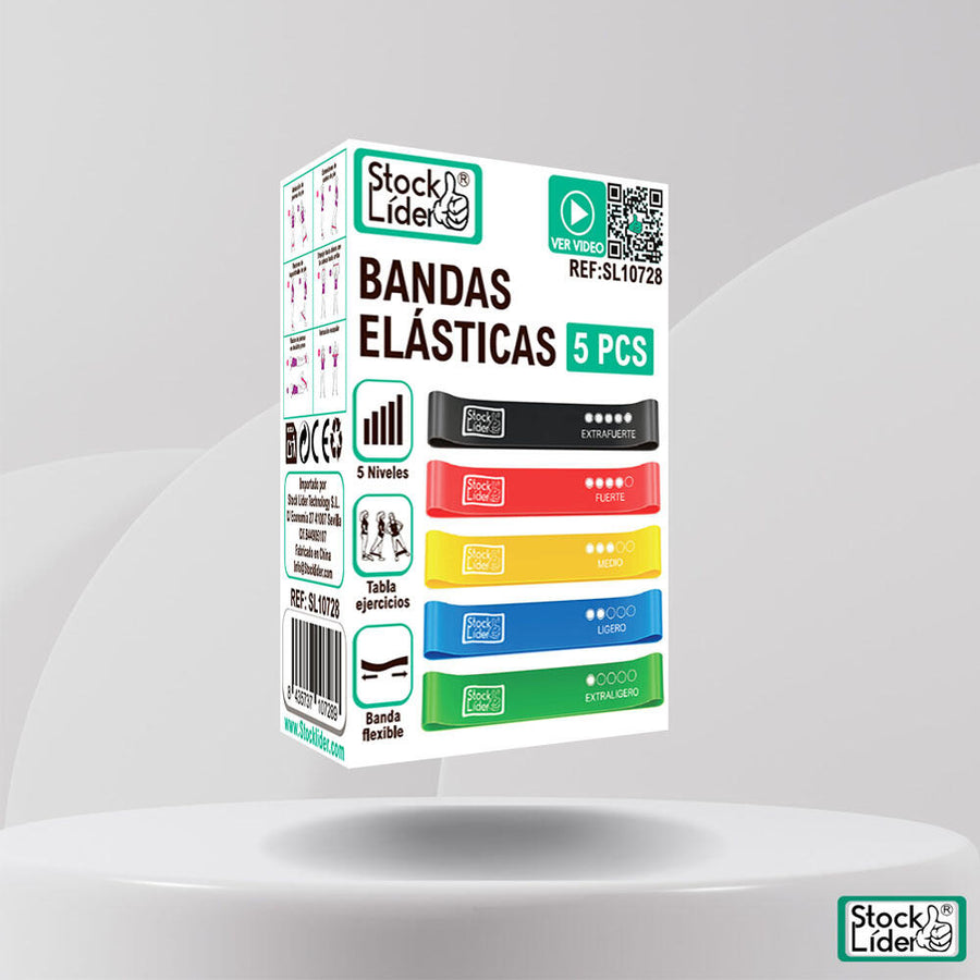 Bandas elásticas para entrenar en casa