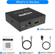 Divisor HDMI 4K 1x2 para 2 pantallas