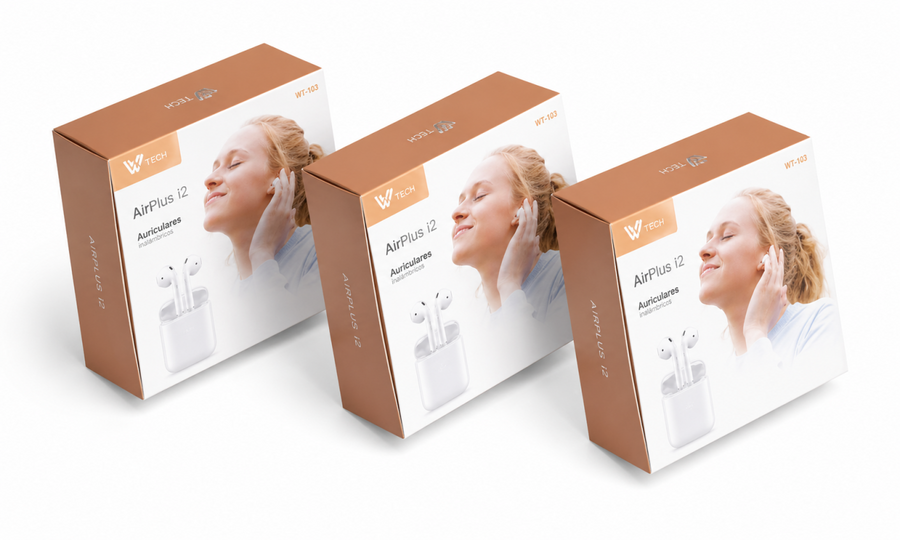 Auriculares i12 Bluetooth con estuche