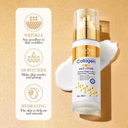 Loción facial antiedad con colágeno puro