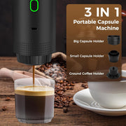 Cafetera portátil 3 en 1 espresso
