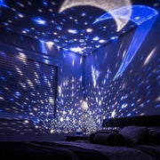 Proyector giratorio estrellas y luna