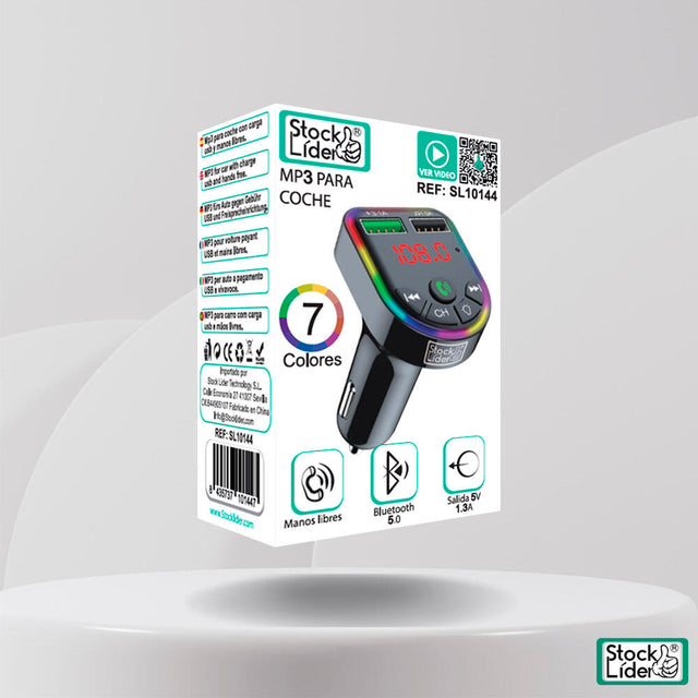 MP3 coche Bluetooth F5 para llamadas y música