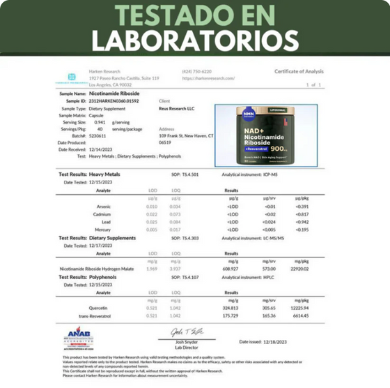NAD+ Complex liposomal | Energía celular