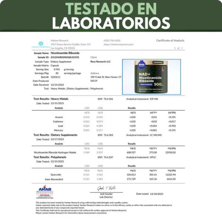 NAD+ Complex liposomal | Energía celular