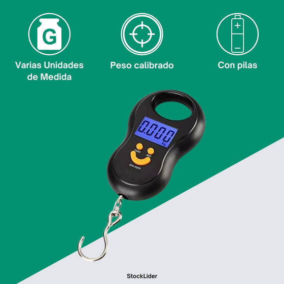 Báscula gancho digital portátil