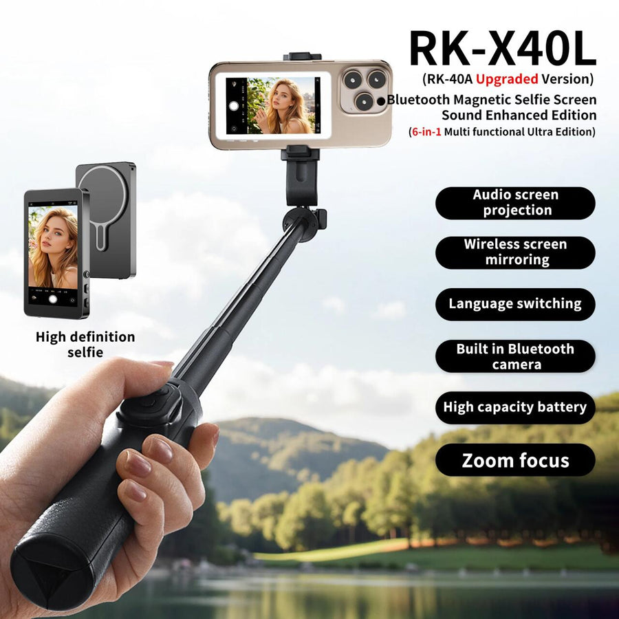 Pantalla selfie magnética para móvil