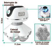 Masajeador portátil recargable para relajarte