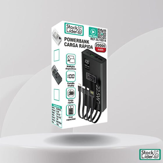 Powerbank carga rápida 20000mAh | Novarso