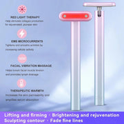 Masajeador Facial 4 en 1 LED Roja
