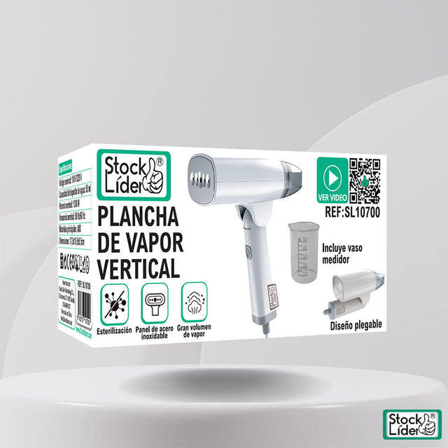 Plancha de vapor vertical portátil